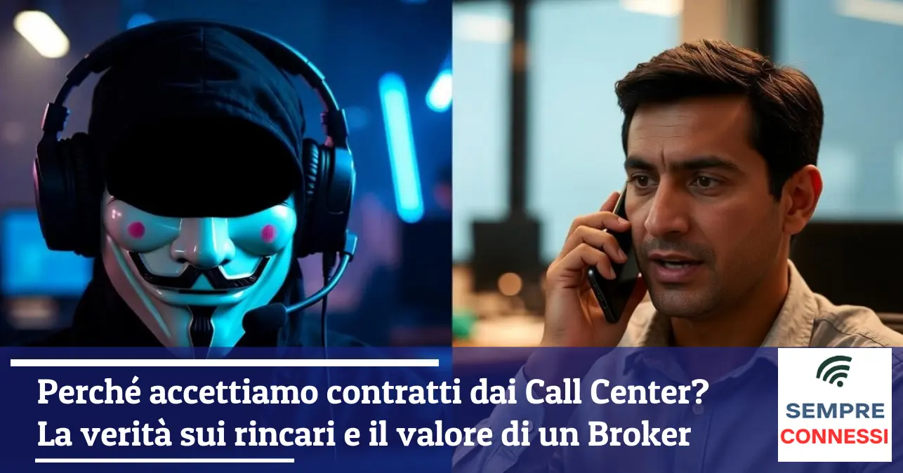 Perché accettiamo contratti dai Call Center? La verità sui rincari e il valore di un Broker